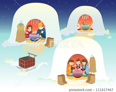 Kamakura landscape at night 111817467