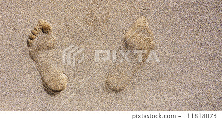 Beach Sand Footprint 111818073