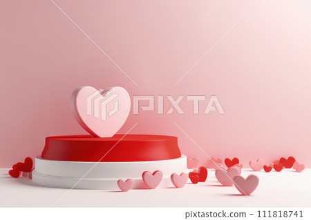 Capturing love: a stylish Valentine's Day mockup with copy space frame, perfect for creating personalized cards, digital displays, and romantic designs in a trendy and festive atmosphere. Capturing love: a stylish Valentine's Day mockup with copy space frame, perfect for creating personalized cards, digital displays, and romantic designs in a trendy and festive atmosphere. 111818741