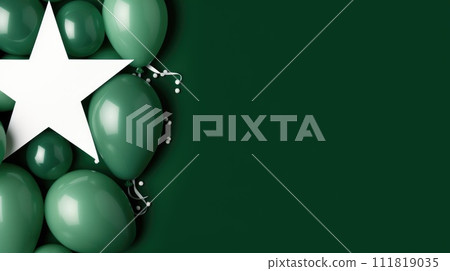 Pakistan day: celebrating unity, freedom, and heritage in a symphony of green and white, honoring the nation's journey towards independence and prosperity on this historic occasion. Pakistan day: celebrating unity, freedom, and heritage in a symphony of green and white, honoring the nation's journey towards independence and prosperity on this historic occasion. 111819035