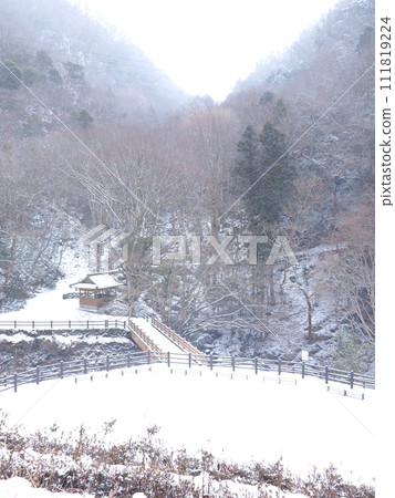 雪天禦門谷/道之站琴並【香川縣中多戶郡萬野町】15 111819224