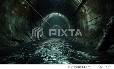 tunnel with water 111819572