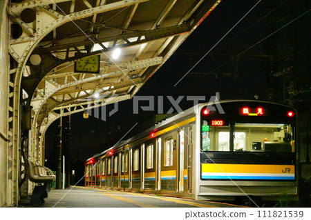 從神奈川縣橫濱市鶴見線扇町站風景 111821539