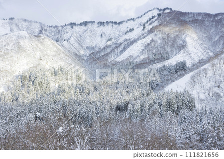 陽光照耀在雪山上的美景 陽光照耀在雪山上的美景 111821656