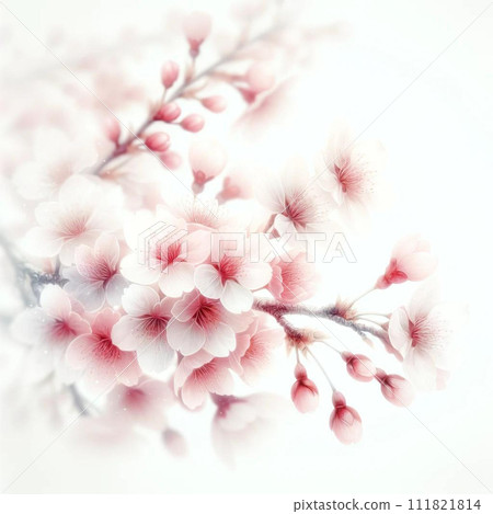 優雅的春天櫻花：美麗的花瓣藝術 111821814