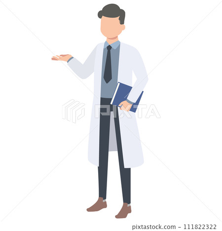 Illustration of a male doctor 111822322