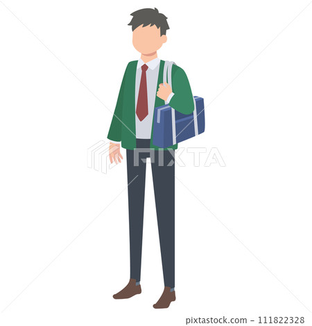 一名男學生的例證 111822328