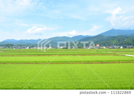 View from the train window from Saga Station on the Nagasaki Main Line to Taku Station on the Karatsu Line View from the train window from Saga Station on the Nagasaki Main Line to Taku Station on the Karatsu Line 111822869