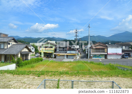 View from the train window from Saga Station on the Nagasaki Main Line to Taku Station on the Karatsu Line View from the train window from Saga Station on the Nagasaki Main Line to Taku Station on the Karatsu Line 111822873