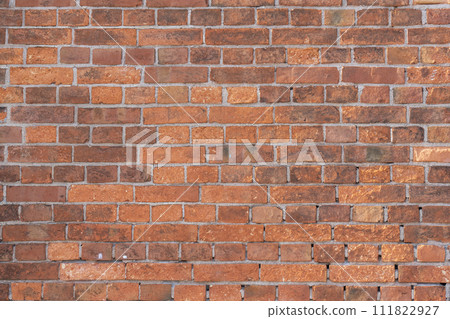 Red brick exterior wall of Kobe Brick Warehouse background material Red brick exterior wall of Kobe Brick Warehouse background material 111822927
