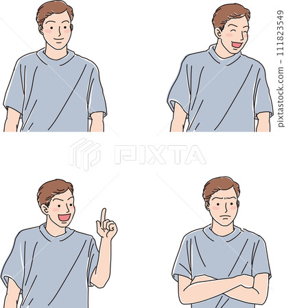 simple line figures 111823549