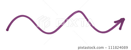 Dark purple arrows isolated on white background. 111824089