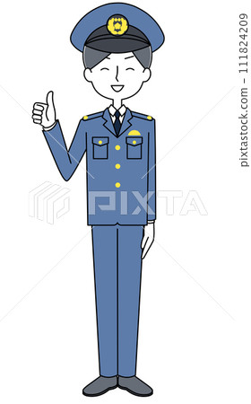 Good sign police officer illustration Good sign police officer illustration 111824209
