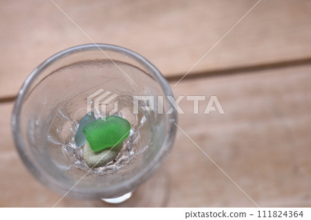 玻璃中的綠色海草 111824364