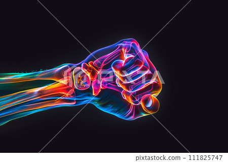 Hand silhouette 111825747