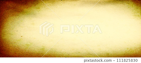Yellow gold background texture, old distressed vintage grunge in faded white spotlight design in upper corner and gradient hot bright color abstract textured design from dark to light 111825830
