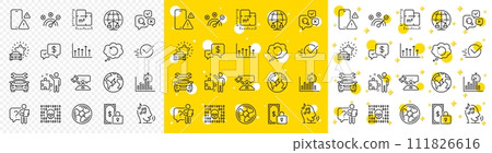 Outline Car, Checkbox and Payment received line icons pack for web with Strategy, Electricity, Private payment line icon. Car review, Report timer, Inspect pictogram icon. Recovery data. Vector Outline Car, Checkbox and Payment received line icons pack for web with Strategy, Electricity, Private payment line icon. Car review, Report timer, Inspect pictogram icon. Recovery data. Vector 111826616