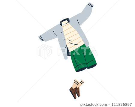 Clothes vector illustration. Casual clothes offer relaxed and approachable style suitable for various occasions The clothes concept encompasses wide spectrum styles, preferences, and fashion 111826897