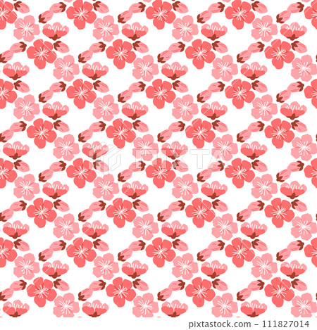 Sakura pattern vector illustration. The repeating pattern sakura blooms symbolized eternal renewal and vitality nature The infinite allure seamless background captivated senses, immersing Sakura pattern vector illustration. The repeating pattern sakura blooms symbolized eternal renewal and vitality nature The infinite allure seamless background captivated senses, immersing 111827014