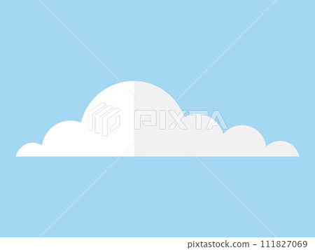 Cloud vector illustration. Cloudy weather adds layer mystique, turning sky into canvas dreams Fluffy clouds ascend, creating cloudscape seems lifted from fairy tale 111827069