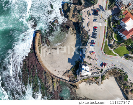 Aerial view of the La Jolla coastline, California, USA Aerial view of the La Jolla coastline, California, USA 111827547