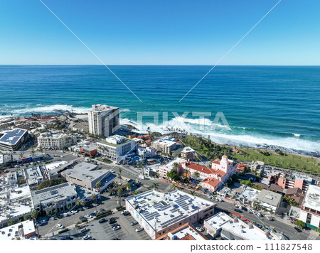 Aerial view of the La Jolla coastline, California, USA Aerial view of the La Jolla coastline, California, USA 111827548