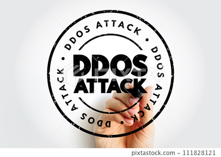 DDOS Attack occurs when multiple machines are operating together to attack one target, internet concept stamp DDOS Attack occurs when multiple machines are operating together to attack one target, internet concept stamp 111828121
