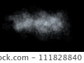 A white fluffy cloud. A thick fog. An accumulation of vapor or smoke 111828840