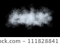A white fluffy cloud. A thick fog. An accumulation of vapor or smoke 111828841