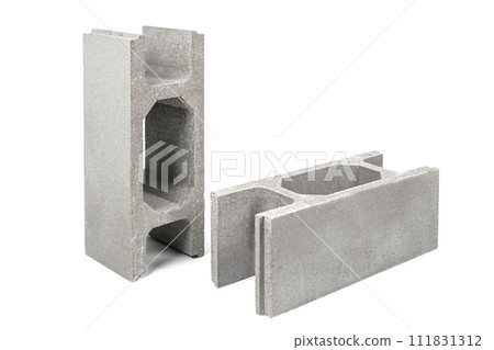 concrete formwork for the construction of the foundation. Architectural fasteners strengthening cement fencing isolated on white background concrete formwork for the construction of the foundation. Architectural fasteners strengthening cement fencing isolated on white background 111831312