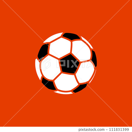 Soccer ball vector illustration cartoon icon. Football isolated ball design icon 111831399