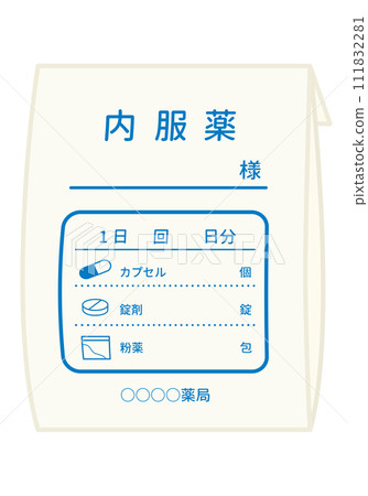 Medicine_Medicines prescribed at the hospital, medicine bag, oral medicine Medicine_Medicines prescribed at the hospital, medicine bag, oral medicine 111832281