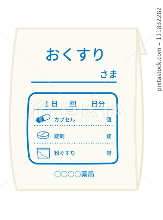 藥品_醫院處方藥、藥袋、口服藥 111832282