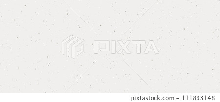 Craft grain paper seamless texture. Natural grey grunge surface design. Cream gray color rice paper repeating wallpaper. Vintage ecru background with dots, particles, speckles, specks, flecks. Vector 111833148