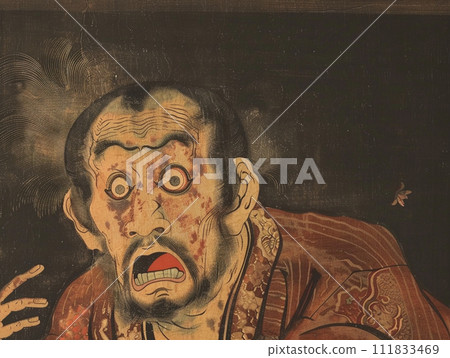 Surprised Edo period man illustration Surprised Edo period man illustration 111833469