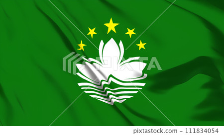 澳門旗幟飄揚。 111834054