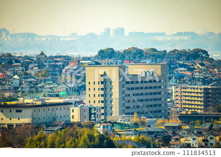 [Uji Scenery] View of Uji City from Daikichiyama Observation Deck 111834513
