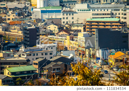[Uji Scenery] View of Uji City from Daikichiyama Observation Deck 111834534