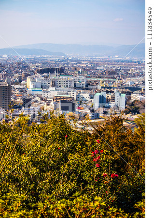 [Uji Scenery] View of Uji City from Daikichiyama Observation Deck 111834549