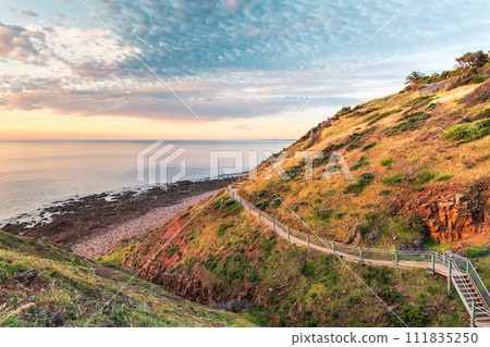 Hallett Cove Coastal trail at sunset Hallett Cove Coastal trail at sunset 111835250