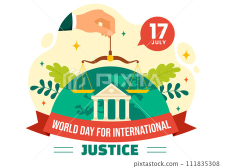 World Day of Social Justice Vector Illustration with Scales or Hammer for a Just Relationship and Injustice Protection in Flat Cartoon Background 111835308