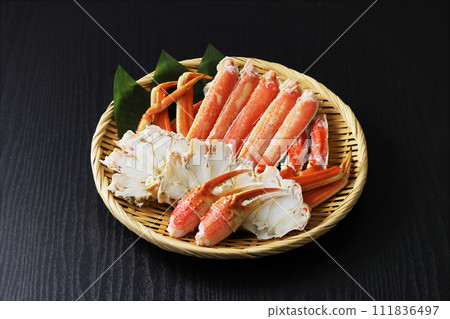 Snow crab in a colander Snow crab in a colander 111836497