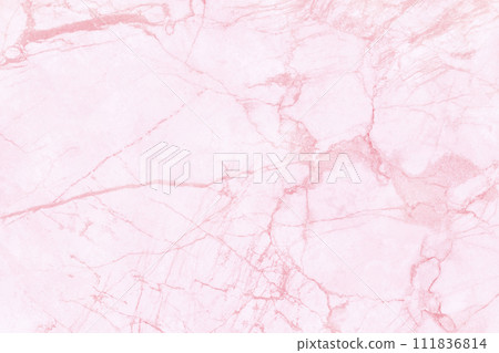 Pink background marble wall texture for design art work, seamless pattern of tile stone with bright and luxury. 111836814