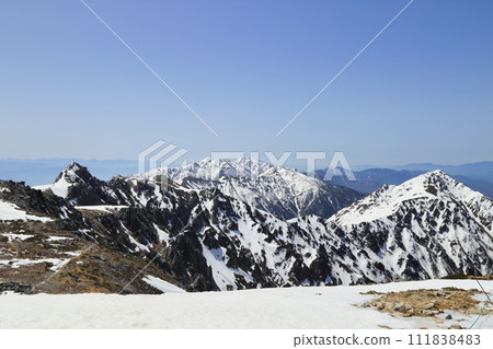 剩餘雪季期間的木所駒岳 111838483