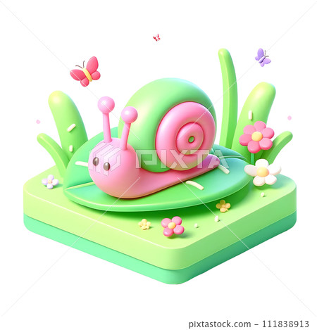 3D snail 111838913