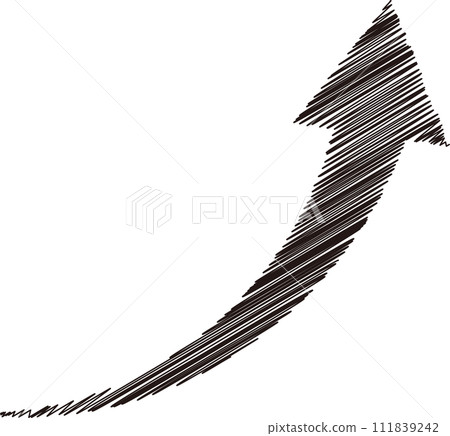 Hand-drawn arrow doodle style 111839242