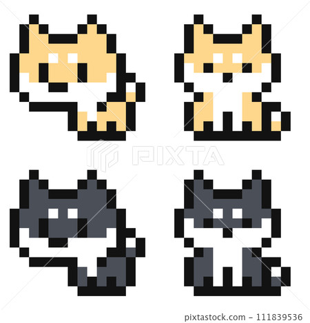 Shiba Inu dot picture set 111839536