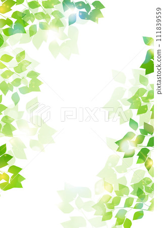 New green leaves landscape background 111839559
