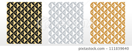 Set of abstract geometric patterns. Seamless vector backgrounds. Colored ornaments Graphic modern patterns Simple lattice graphic design 111839640