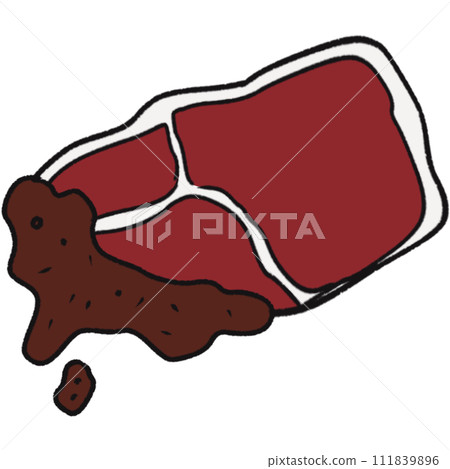 The illustration of a beef 111839896